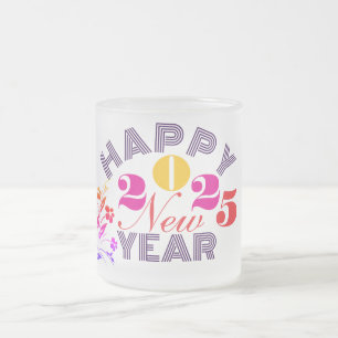 Tasse Givré Bonne année 2025, Famille des amis de la fête