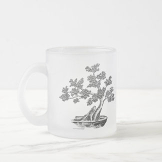 Tasse Givré Bonsai - Style chinois - noir et blanc
