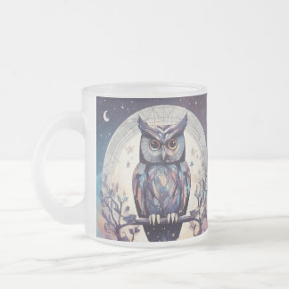 Tasse Givré Boue blanche Pleine lune de hibou enchantée - 15 o