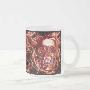 Tasse Givré Boue crânienne rouge Chrome électrique