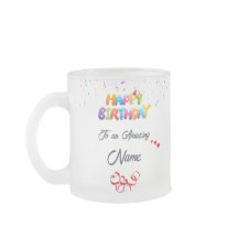 Boug en verre dépoli personnalisé - Élégant cadeau