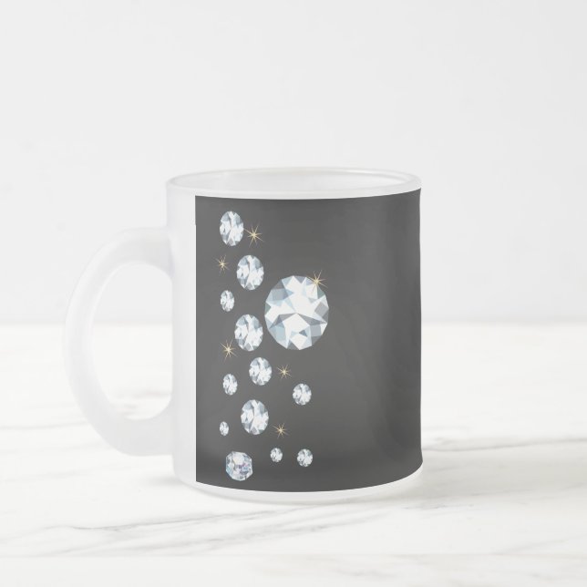Tasse Givré Bouge de café en diamant - Bijoux (Gauche)