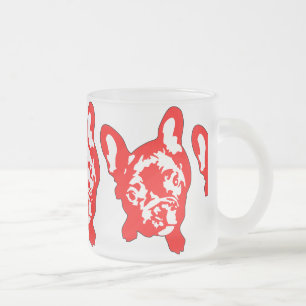 Tasse Givré Bouledogue français assis