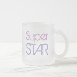 Tasse Givré Bouton SUPER STAR (verre dépoli)
