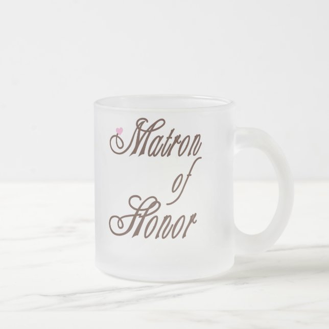 Tasse Givré Bruns chics de dame de honneur (Droit)