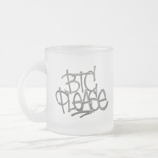 Tasse Givré "BTC Please" (Blanc)