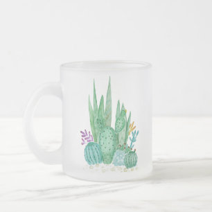 Tasse Givré Cactus, aquarelle