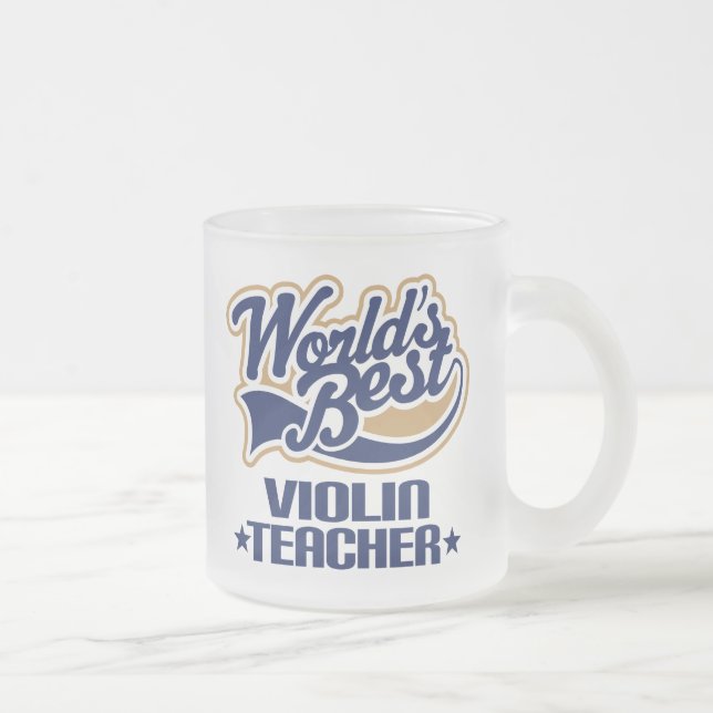 Tasse Givré Cadeau de professeur de violon (Droit)