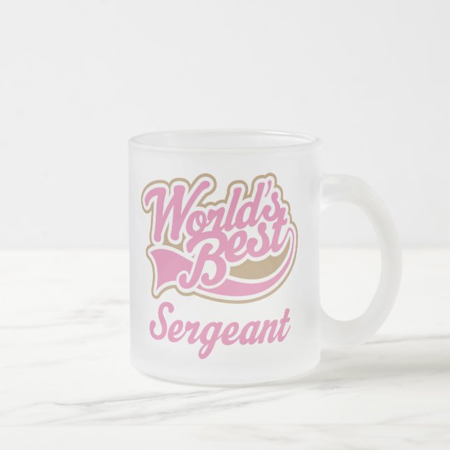 Tasse Givré Cadeau de sergent (Droit)