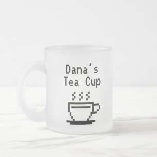 Tasse Givré Cadeau de verre à thé personnalisé avec nom