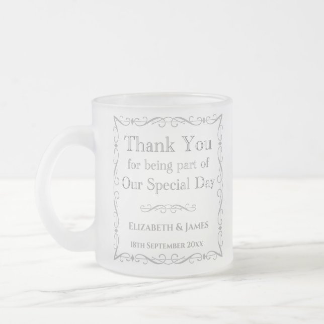 Tasse Givré Cadeau pour invités de mariage (Gauche)