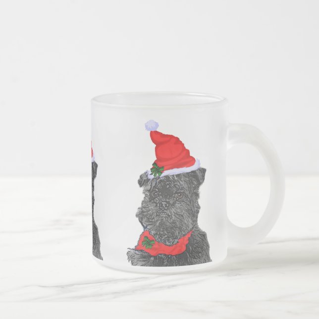 Tasse Givré Cadeaux de Noël Affenpinscher (Droit)