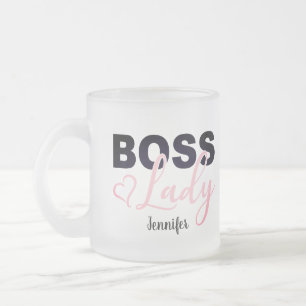Tasse Givré Café-Dame Pink-Heart Personnalisé