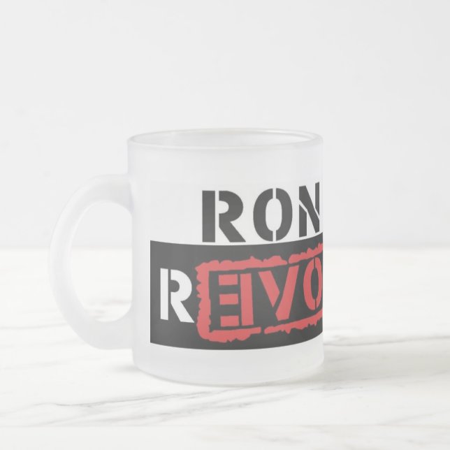 Tasse Givré Café de révolution de Ron Paul/tasse de thé (Gauche)