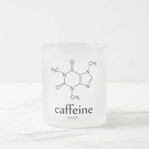 Tasse Givré Caféine Molécule