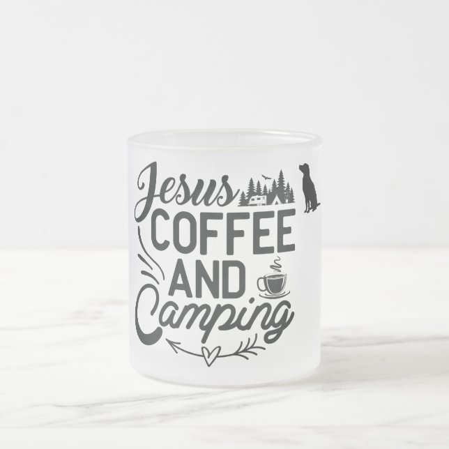 Tasse Givré Camping de verre dépoli (Centre)