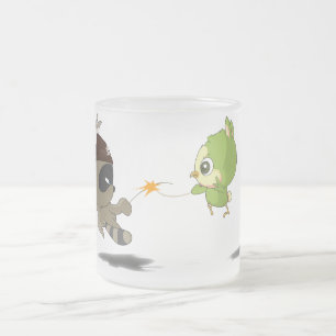 Tasse Givré Caractère drôle d'Anime de bande dessinée d'ois