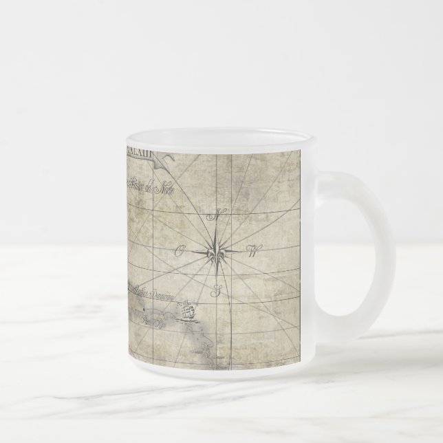 Tasse Givré Caraïbes - ancienne carte (Droit)