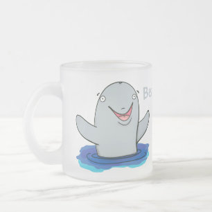 Tasse Givré Caricature adorable de marsouin