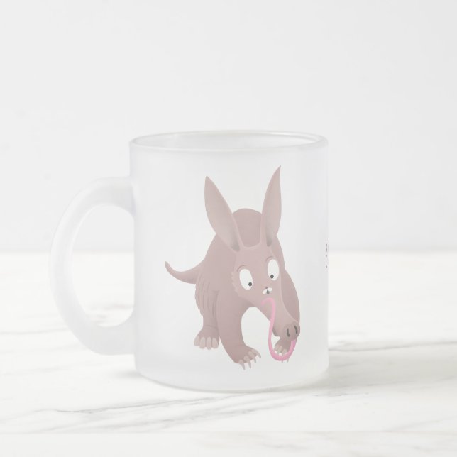 Tasse Givré Caricature amusante de Aardvark (Gauche)