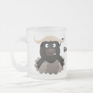 Tasse Givré Caricature amusante de buffle d'eau courante