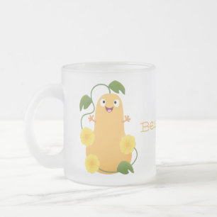 Tasse Givré Caricature citrouille gourde en beuret joyeux
