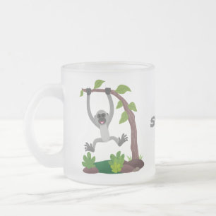 Tasse Givré Caricature de bande de gibbon joyeux