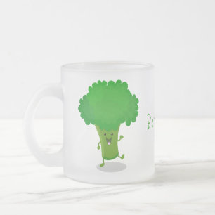 Tasse Givré Caricature de brocoli dansant Cute kawaii