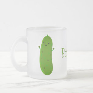 Tasse Givré Caricature de cornichon joyeux