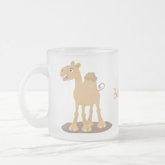 Tasse Givré Caricature de dromadaire joyeux et souriant (Gauche)