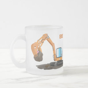 Tasse Givré Caricature de la pelle orange