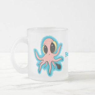Tasse Givré Caricature de poulpe de bébé mignonne et cheeky