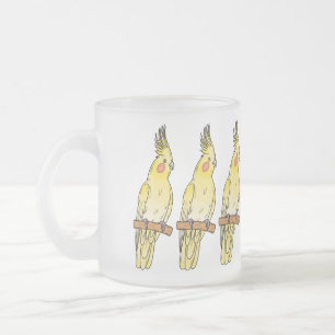 Tasse Givré Caricature pour oiseaux Cockatiel