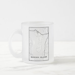 Tasse Givré Carte de Mercer Island