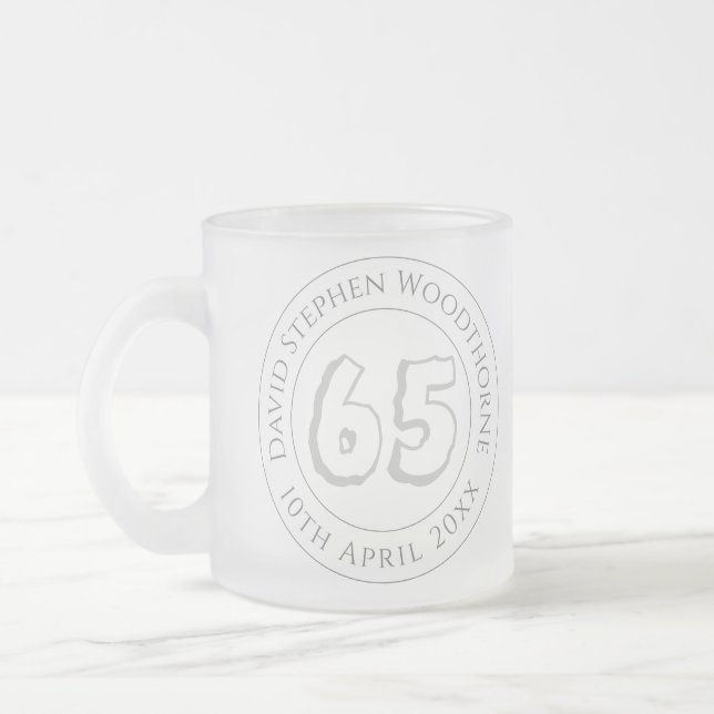 Tasse Givré Célébration Commémorative Anniversaire Personnalis (Gauche)
