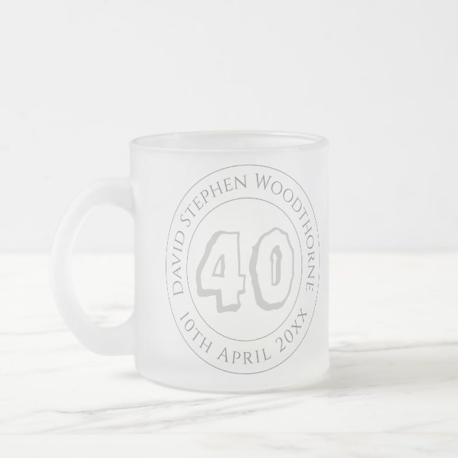 Tasse Givré Célébration commémorative du 40e anniversaire (Gauche)