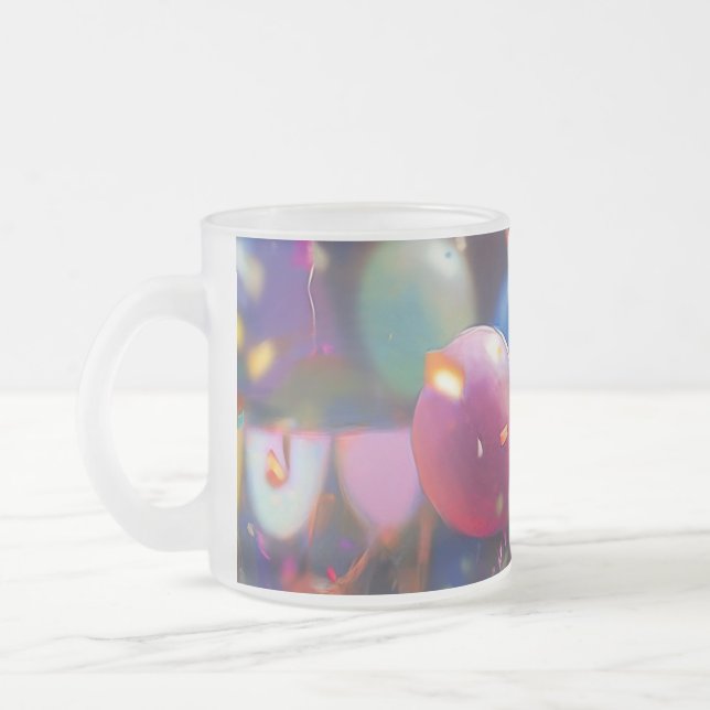 Tasse Givré Célébration d'anniversaire Coupe de Verre avec Bal (Gauche)