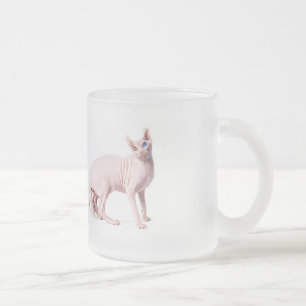 Tasse Givré Chat de sphinx blanc givré