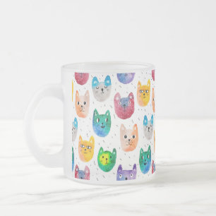 Tasse Givré Chats aquarelles et amis