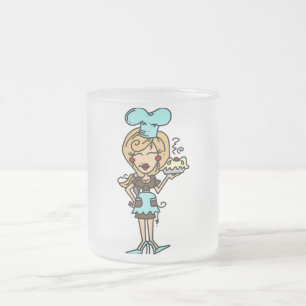 Tasse Givré Chef pâtisserie féminine - T-shirts blonds et cade