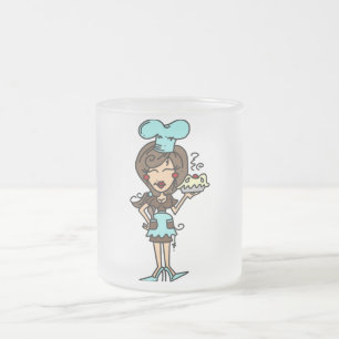 Tasse Givré Chef pâtisserie féminine - T-shirts et cadeaux Bru
