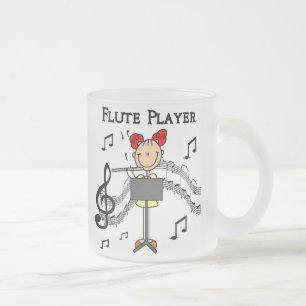 Tasse Givré Chemise Fille Silhouette Joueuse de Flûte et Cadea