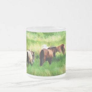 TASSE GIVRÉ CHEVAUX