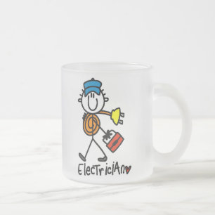 Tasse Givré Chiffre de bâton d'électricien