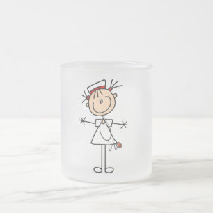 Tasse Givré Chiffre femelle blanc cadeaux de bâton de