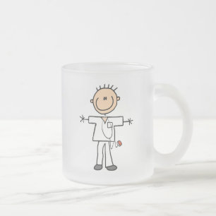 Tasse Givré Chiffre masculin infirmière de bâton