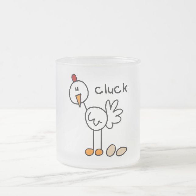 Tasse Givré Chiffre T-shirts et cadeaux de bâton de poulet (Centre)