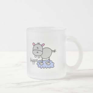 Tasse Givré Chiffre T-shirts et cadeaux de bâton d'hippopotam