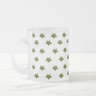 Tasse Givré Christmas Holly Motif