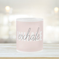 Citation moderne Pastel Pink Inhale Exhale